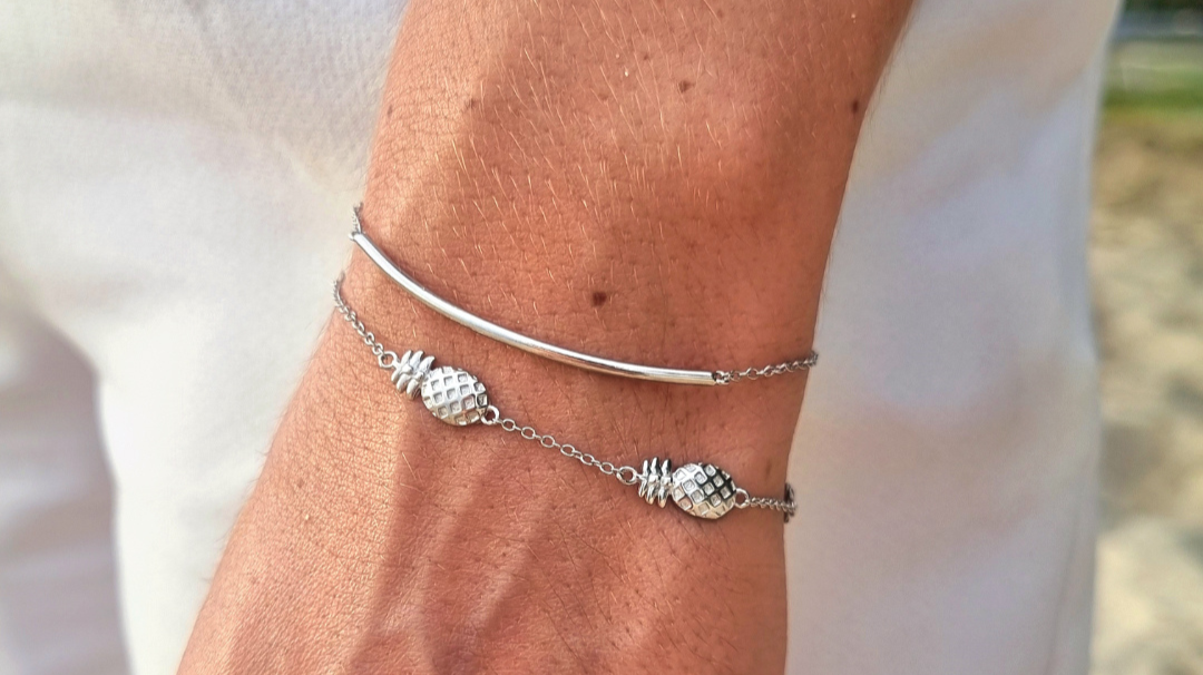 Zilveren sieraden en huidtint