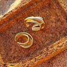Grote gouden earcuff set Ayana & - Goldfilled 18 karaat