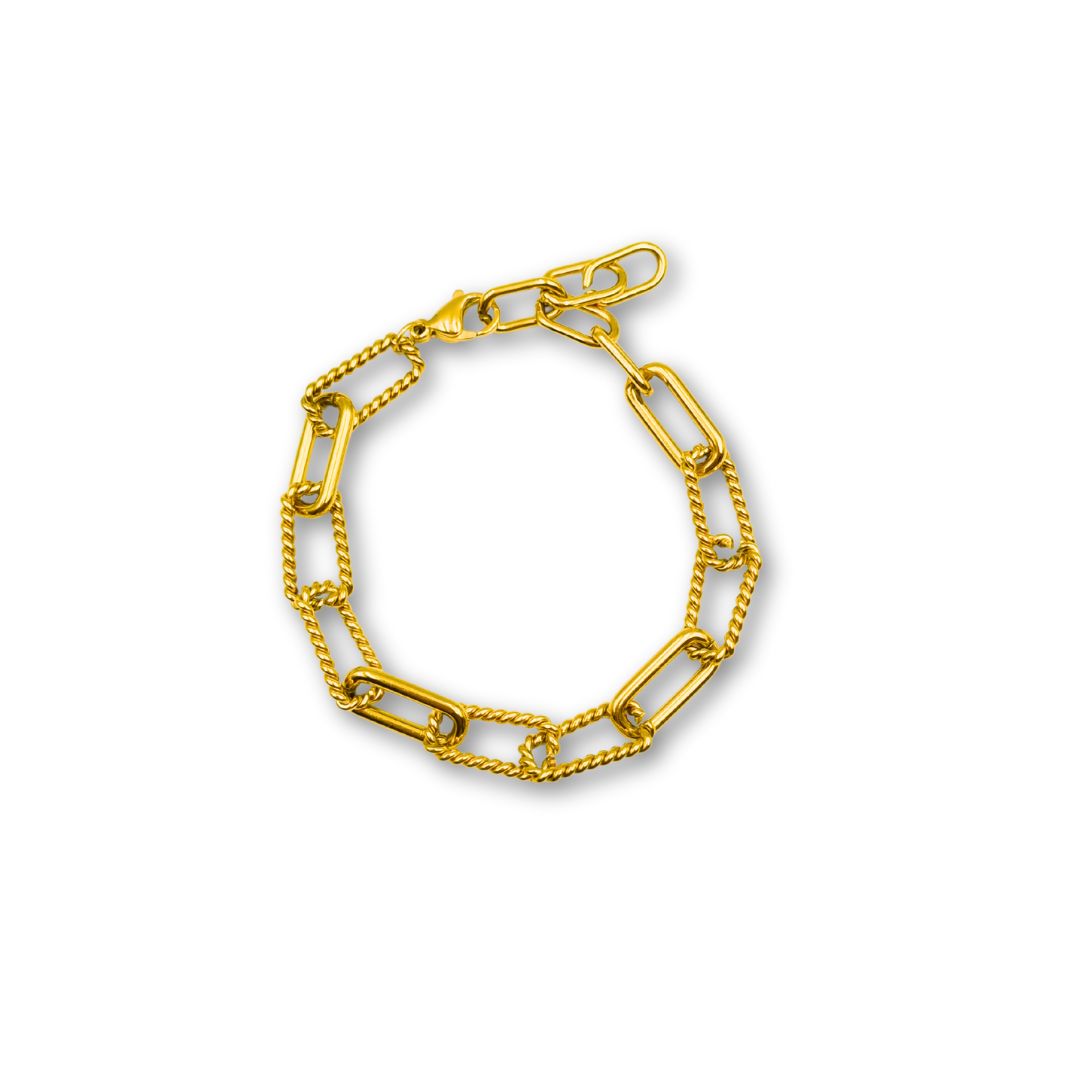 Roca de Piña - Chloe chain bracelet - stainless steel - Chloe schakelarmband - RVS- Staal