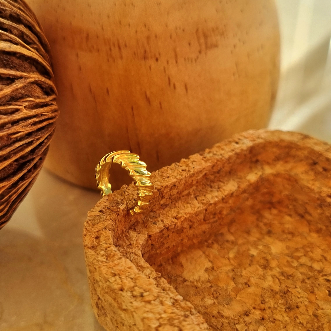 Roca de Piña - rocadepina - Cleo earcuff _goldplated 18k 925 sterling silver, oorcuff, trendy, sieraden, oorring, gift idea, fashion item