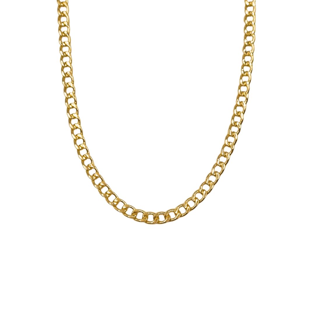 Cubaanse Schakelketting, 18k goldfilled