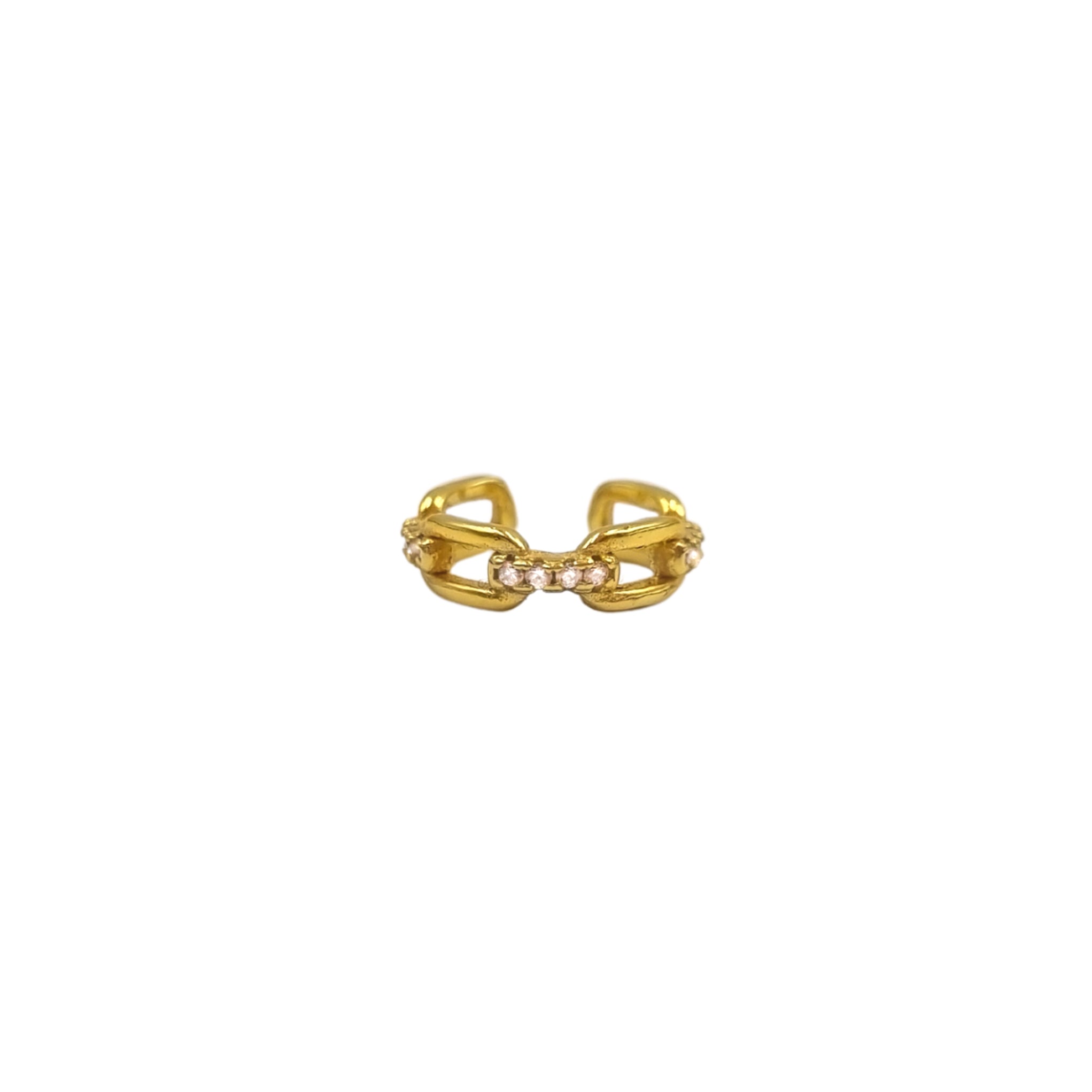Dharia Earcuff Goud Verguld met Steentjes