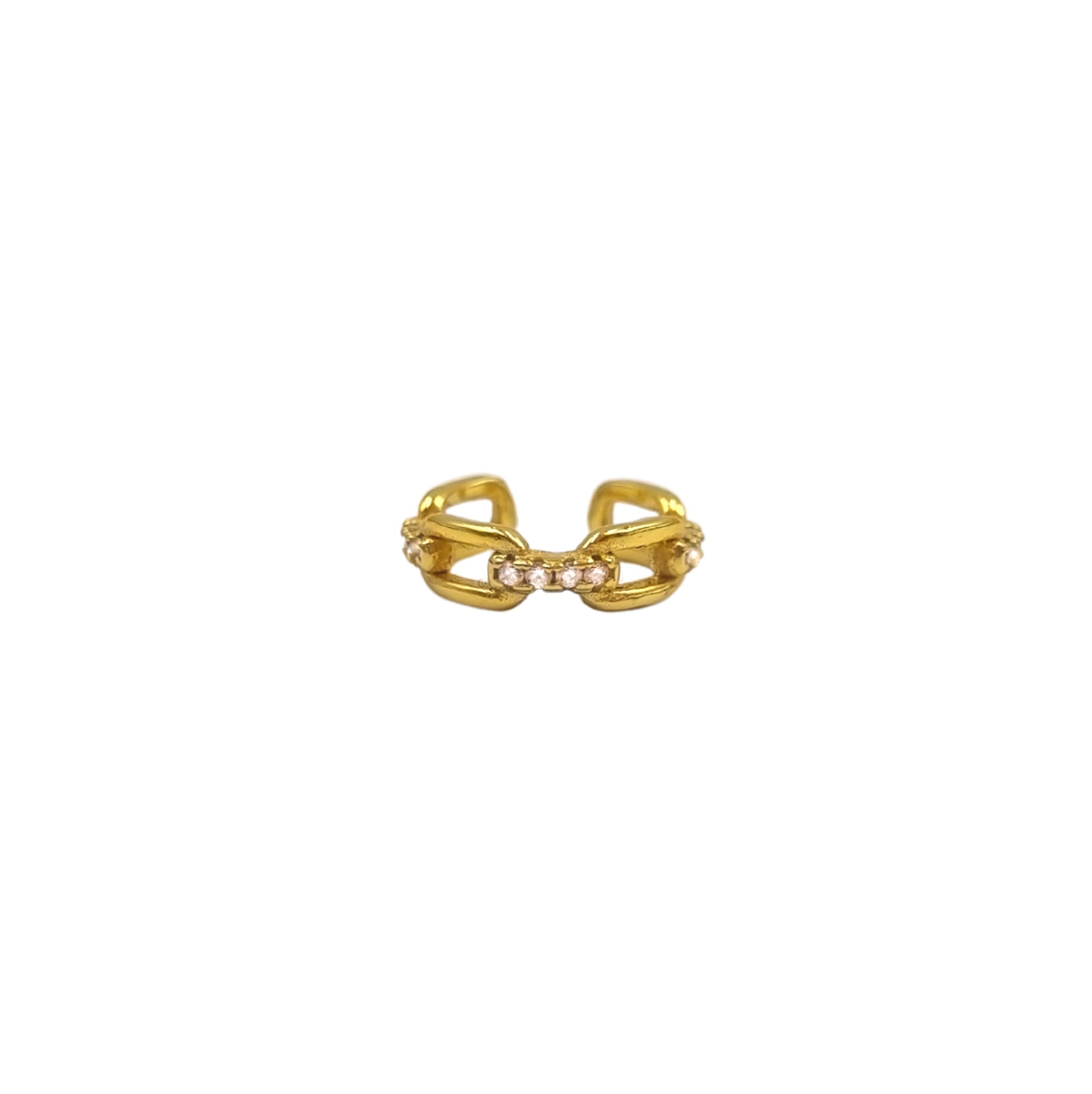 Dharia Earcuff Goud Verguld met Steentjes