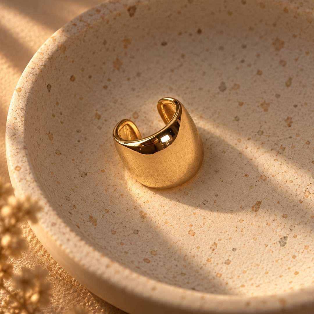 Ear cuff groot gouden dames