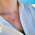 Dames Ketting Met Steentjes Evita - Feestelijk - Met Hanger - Bedel