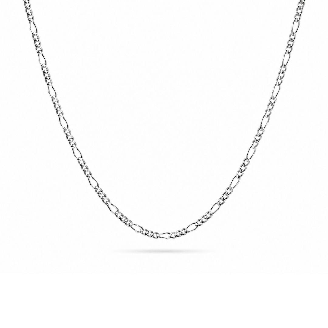 Figaro ketting zilver dames