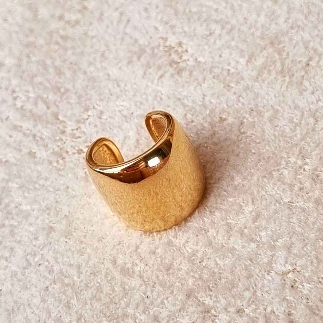 Gouden grote earcuff goldfilled