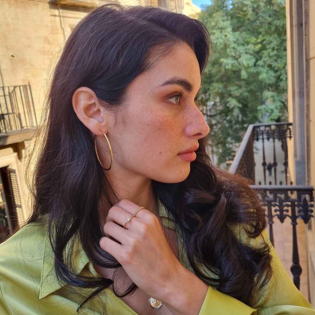 Gouden hoop oorbellen - hoops voor dames