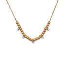 Gouden ketting met steentje - Zara ketting waterproof