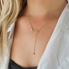 Gouden ketting met veiligheidsspeld - goldfilled - safety pin