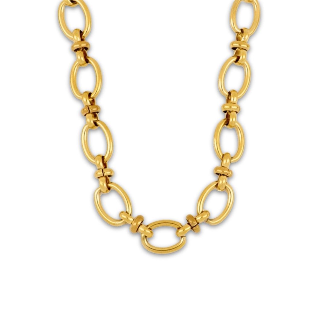 Schakelketting dames goud - staal - waterbestending Camila