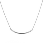 Roca de Piña - Bow Necklace- rhodium plated 925 sterling silver