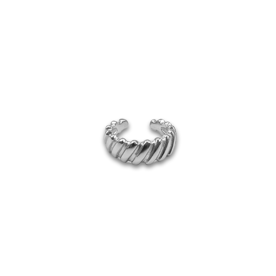 Roca de Piña - rocadepina - Cleo earcuff _rhodium plated 925 sterling silver, oorcuff, trendy, sieraden, oorring, gift idea, fashion item
