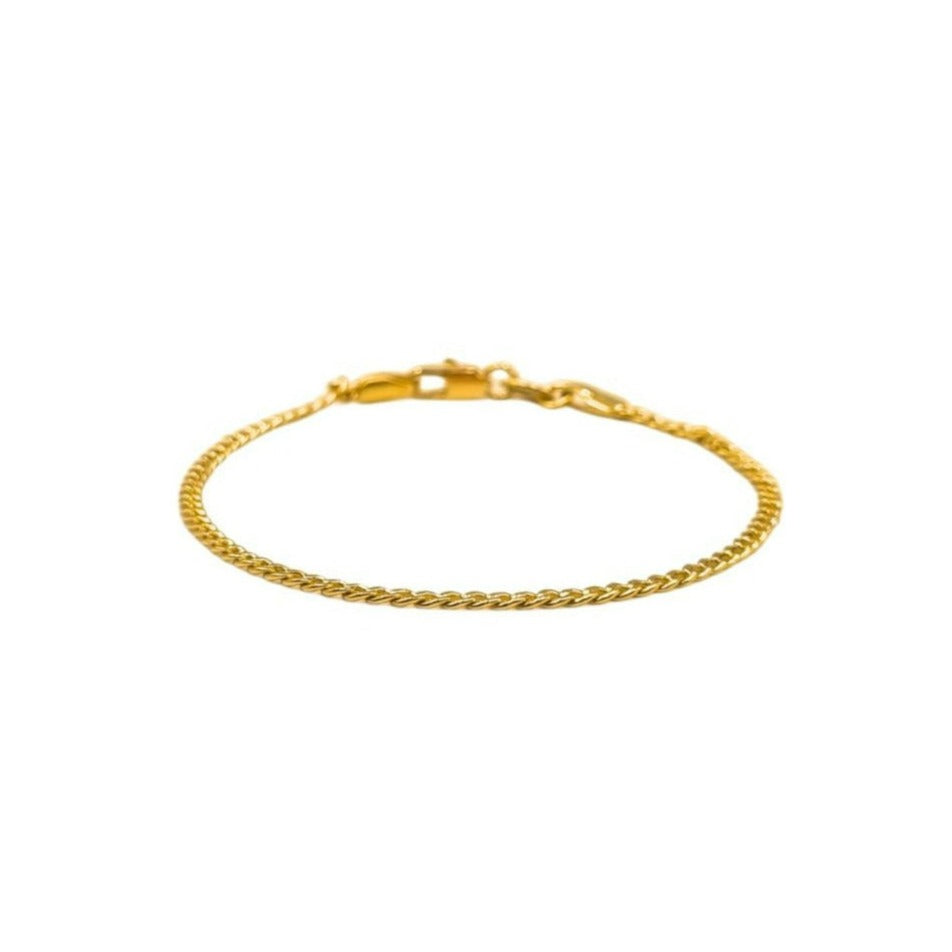 Cubaanse schakelarmband, 18k goldfilled armband, goudgevuld, dames