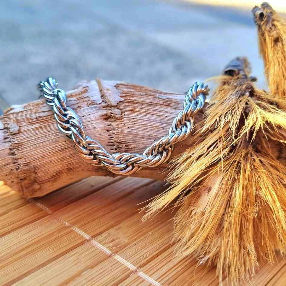 7mm Stalen rope ketting dames Tara Te - Surinaams - Waterproof