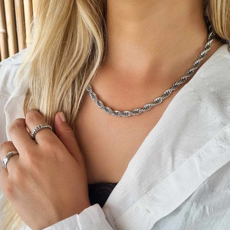 Stalen Rope Ketting Surinaams dames - Tara Te - waterproof