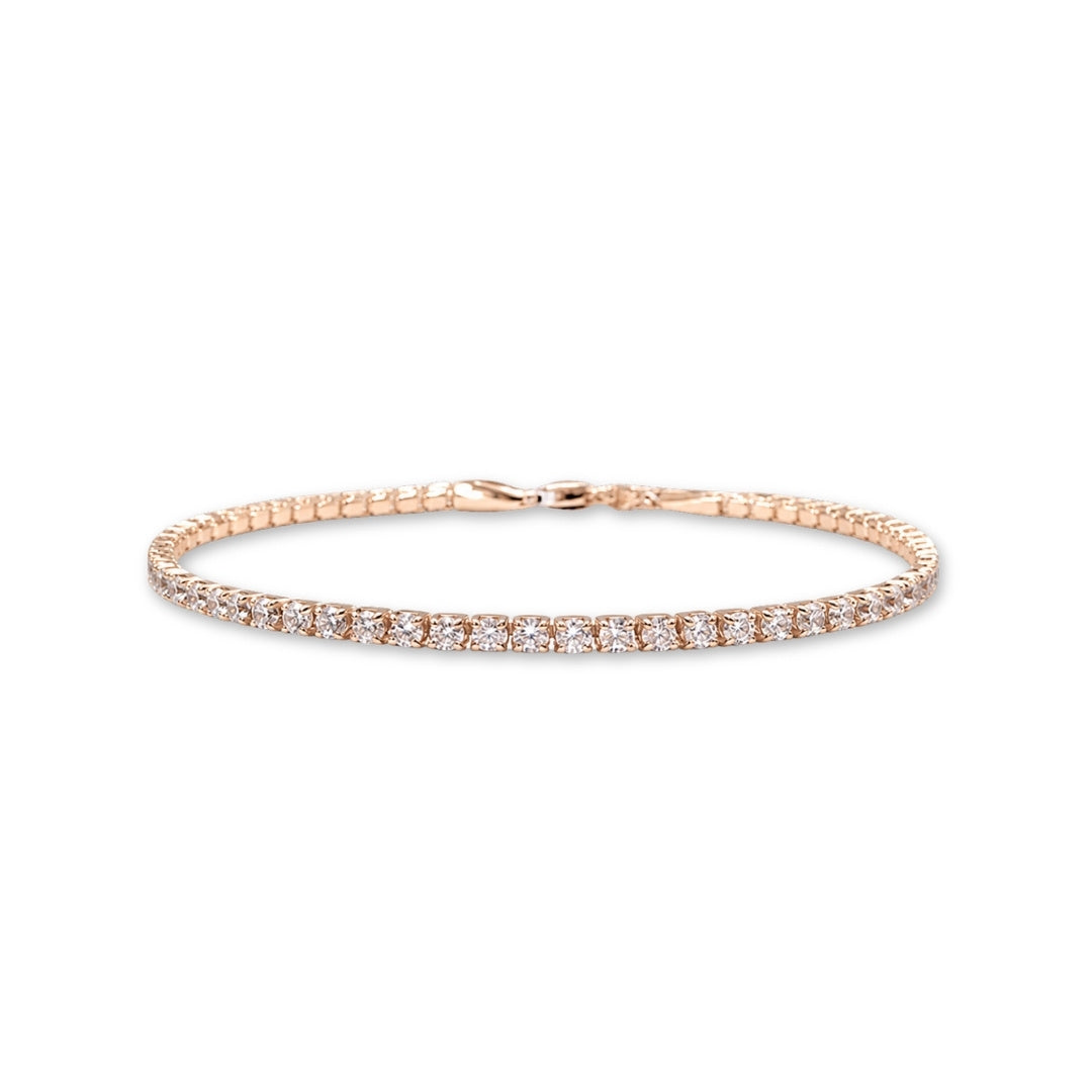 Tennis Armband Dames rosé goud