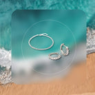 Zilveren oorbellen en armband met steentjes - sieradensetvrouw bestellen