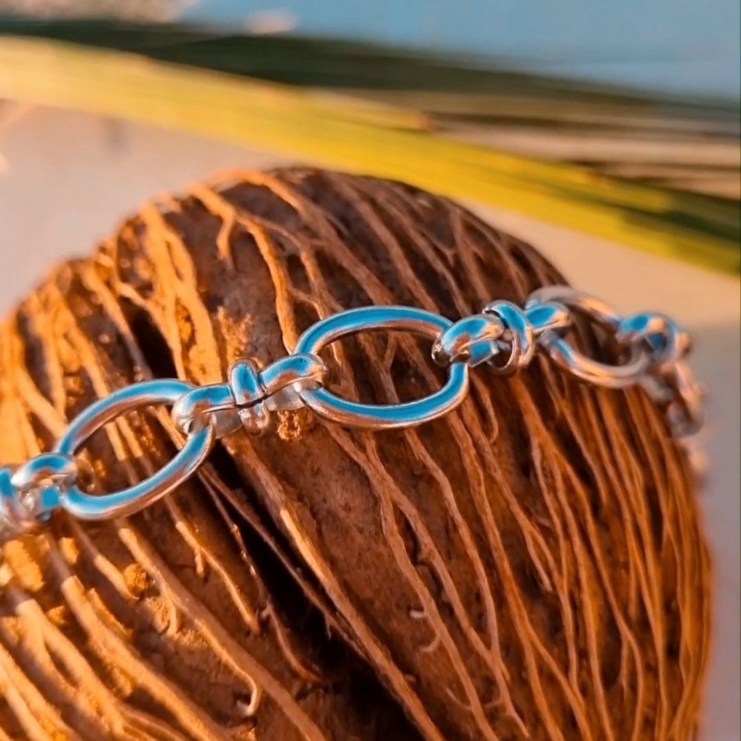 Schakelarmband dames - ronde schakel Camila