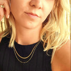 Roca de Piña - Elisa necklace - model - goldplated- sterling silver