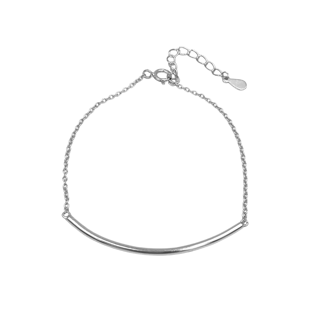 Roca de Piña- Bow bracelet- rhodium plated 925 sterling silver