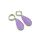 Roca de Piña – Purple drops- gold plated- 925 sterling silver, violet agate- gemstone