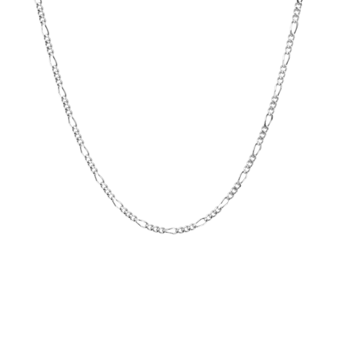 Zilveren figaro ketting dames - schakelketting- 925 sterling zilver