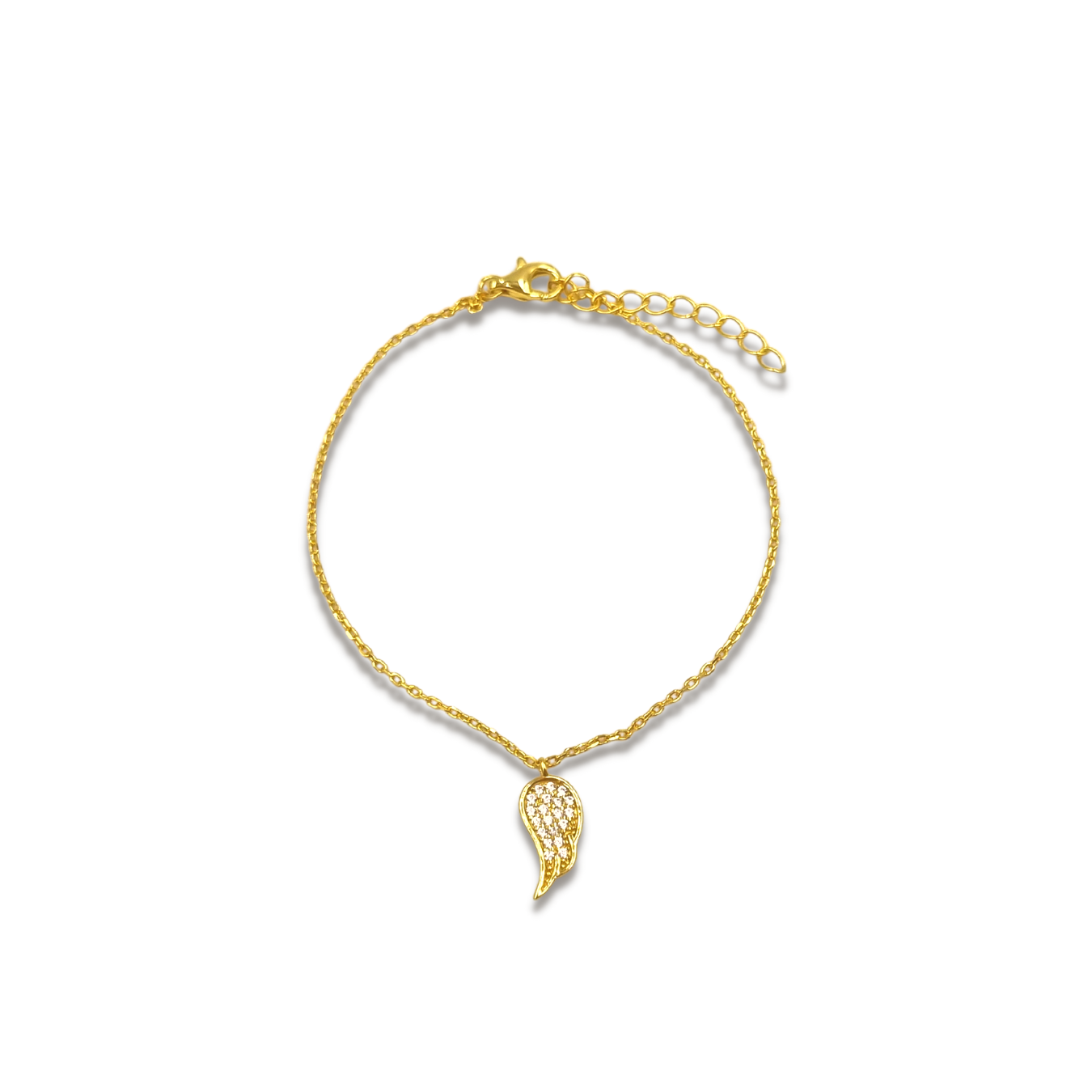 Angel wing hot sale bracelet gold