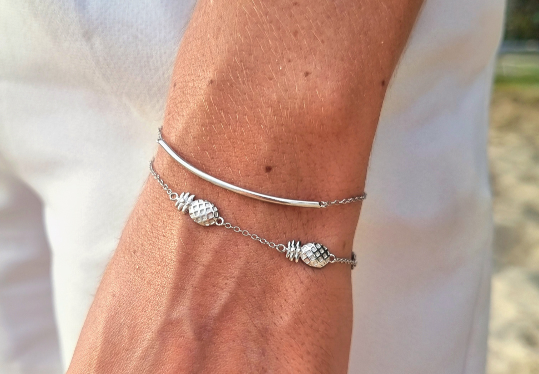 Zilveren sieraden en huidtint