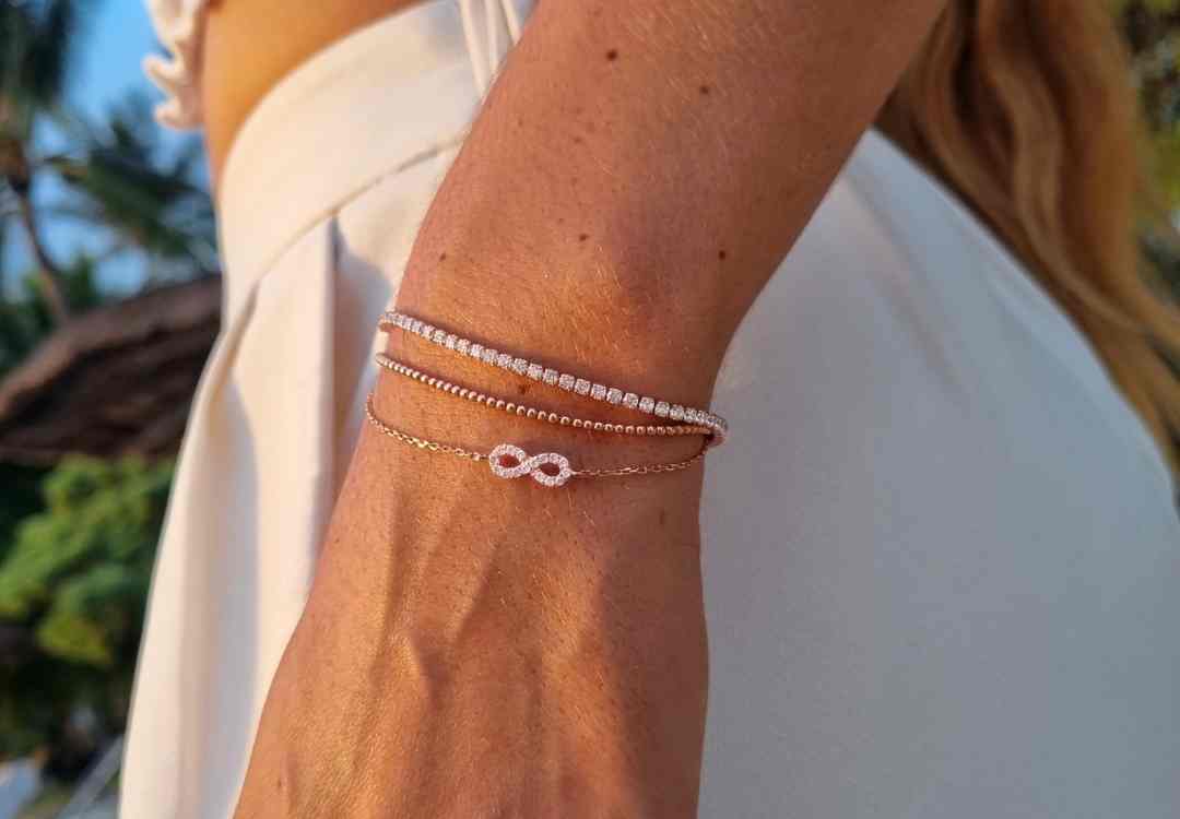 Rosé gouden sieraden set kopen - giftset vrouw