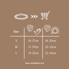 Bracelet size chart men - Heren maattabel armbanden