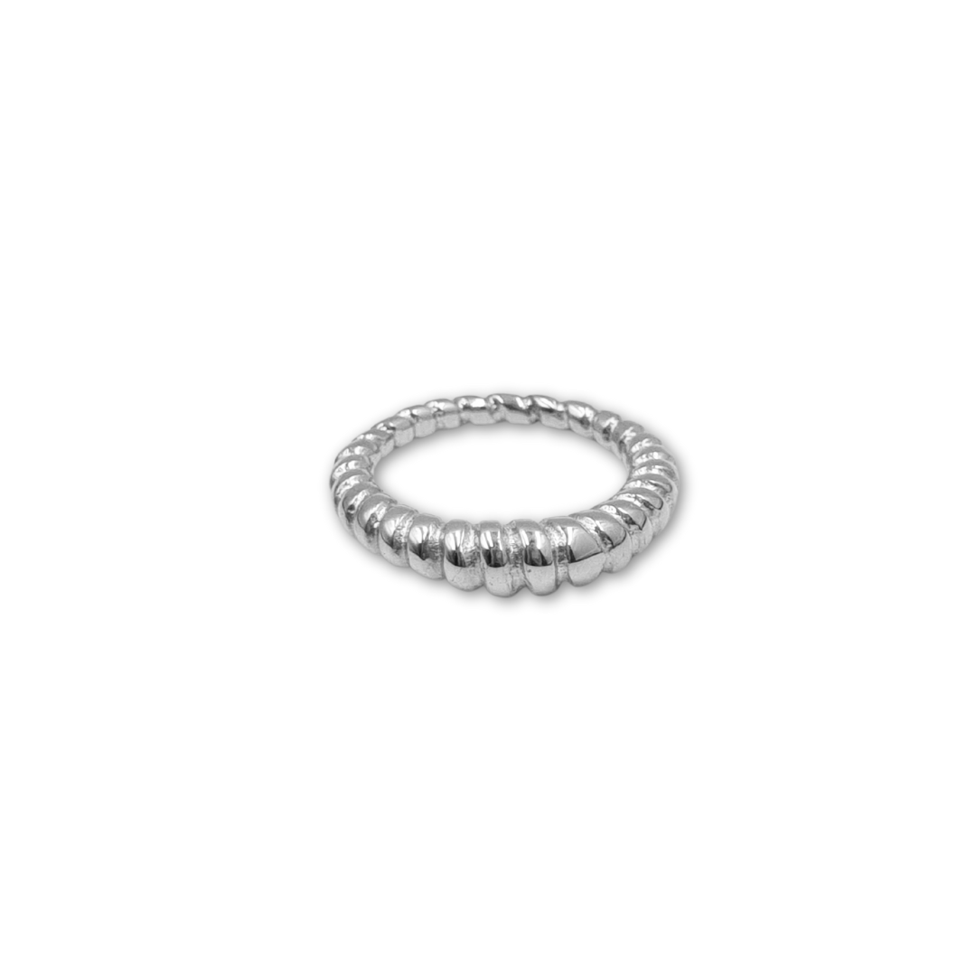 Roca de Piña - Croissant ring - stainless steel - RVS  staal 