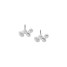 Roca de Piña- Dani studs - rhodium plated 925 sterling silver - earstuds, oor studs zilver