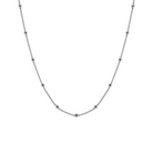 Roca de Piña - Elisa necklace, rhodium plated 925 sterling silver, ketting