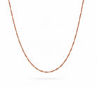 Gedraaide ketting singapore rosé goud