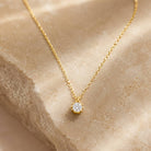 Goud ketting met diamantje