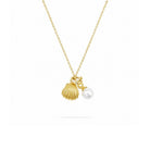 Gouden Ketting Met Schelp Parel