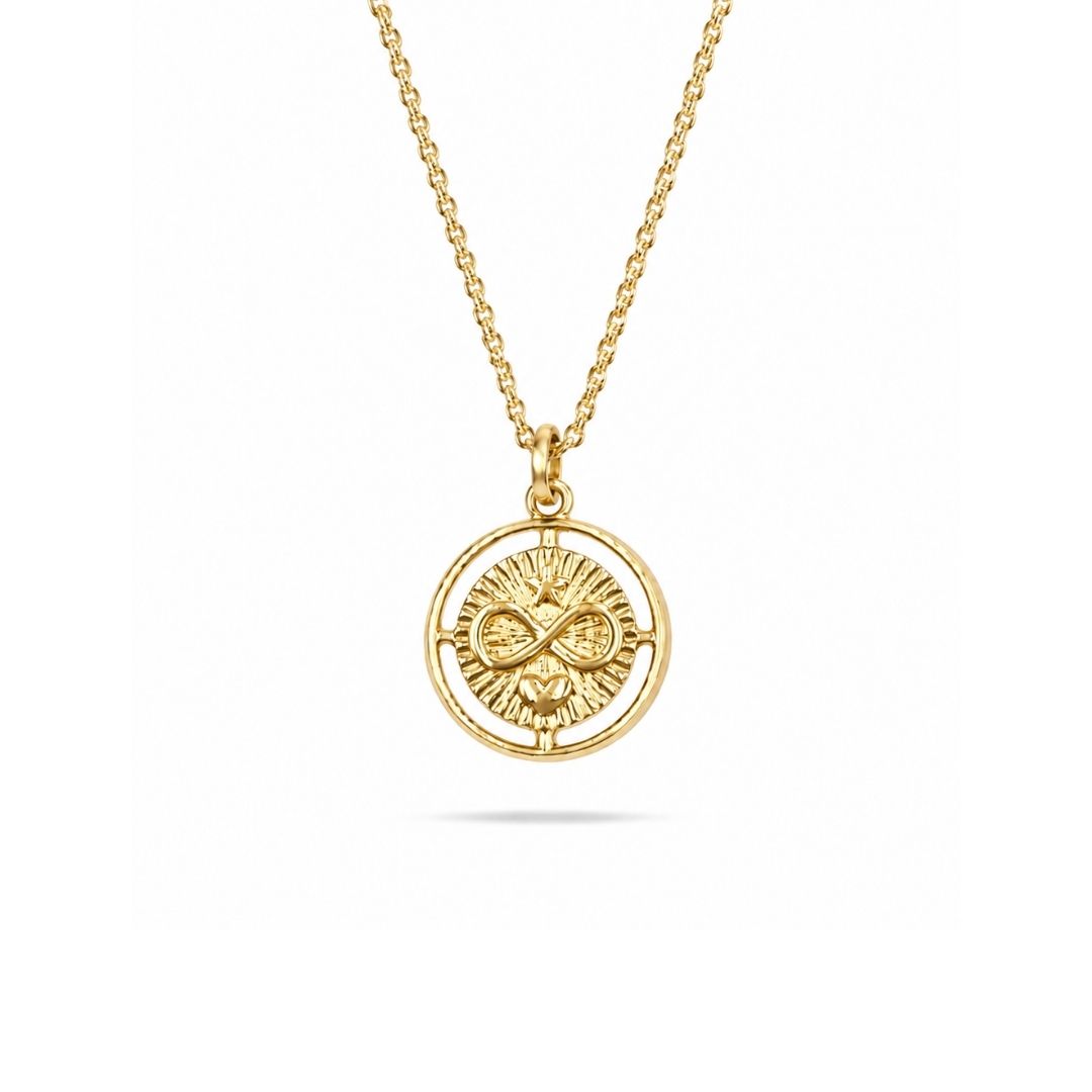 Gouden infinity ketting goldfilled