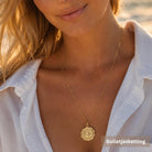 Gouden ketting christelijk met maria bedel bolletjes