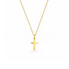 Gouden ketting met kruisje jasseron