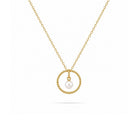 Gouden ketting met parel hanger
