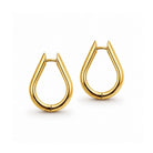 Gouden oorbellen Hoops met kliksluiting