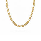 Gouden schakelketting dames van goldfilled brass