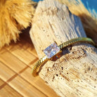Gouden stalen armband met steen Alejandra- Dames 