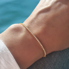 Roca de Piña- Grace bracelet  gold plated- 925 sterling silver - white cubic zirconia- armband verguld zilver