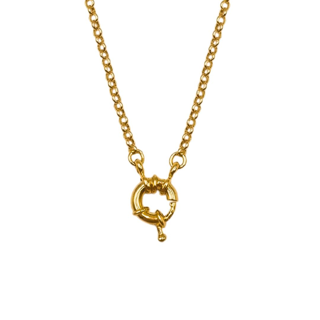 Isa ketting, 18k goldfilled schakelketting, rolo chain, dames