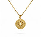 Muntjesketting goud hanger
