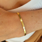 Roca de Piña - Herringbone bracelet- goldplated 925 sterling silver- herringbone armband