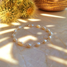 Roca de Piña- Esperanza Pearl bracelet- sweet water pearls - 925 sterling silver - summer accessories