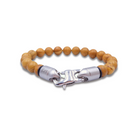 Roca de Piña - Timberstone bracelet - natural stone 8mm - woodgrain colour